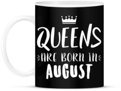 printfashion A királynők augusztusban születnek - Bögre - Fekete (793152)