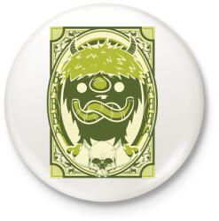 printfashion Viking gnóm - Kitűző, hűtőmágnes - Fehér (3073538)