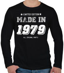 printfashion 1979 - Férfi hosszú ujjú póló - Fekete (4049850)