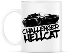 printfashion Dodge Challenger Hellcat - Bögre - Fehér (7591486)