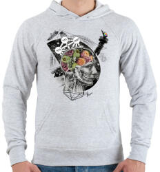 printfashion Megvilágosodás - Férfi kapucnis pulóver - Sport szürke (111864)