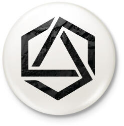 printfashion Hexagonal 3 - Kitűző, hűtőmágnes - Fehér (3075463)