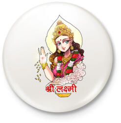 printfashion lakshmi07 - Kitűző, hűtőmágnes - Fehér (15903585)