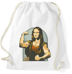 printfashion Mona Lisa kigyúrva - Sportzsák, Tornazsák - Fehér (11512623)