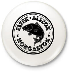 printfashion EszekAlszokHorgaszok-05 - Kitűző, hűtőmágnes - Fehér (5253328)