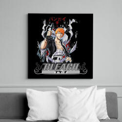 printfashion Bleach Kurosaki Ichigo Bankai - Vászonkép - Fekete (16440723)