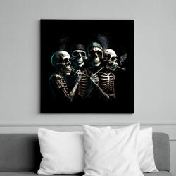 printfashion Rapper skulls - Vászonkép - Fekete (12537797)