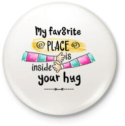 printfashion Legjobb a karjaidban - Kitűző, hűtőmágnes - Fehér (6019776)