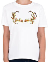 printfashion Deer Antler - Gyerek póló - Fehér (1616070)