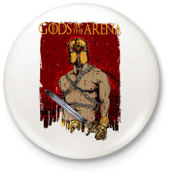 printfashion Istenek az arénában - Kitűző, hűtőmágnes - Fehér (3074414)