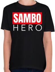 printfashion SAMBO HERO - Gyerek póló - Fekete (9465999)