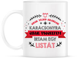 printfashion Írtam egy listát - Bögre - Fehér (9611795)