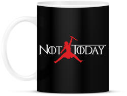 printfashion Not today - GOT - Bögre - Fekete (1884290)