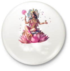 printfashion lakshmi08 - Kitűző, hűtőmágnes - Fehér (15904089)