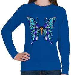 printfashion Butterflies - Női pulóver - Királykék (10157080)
