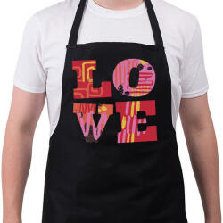 printfashion LOVE - Kötény - Fekete (4937862)