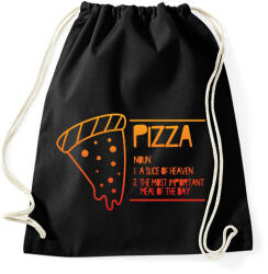 printfashion Pizza jelentése - Sportzsák, Tornazsák - Fekete (9401647)