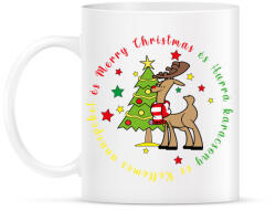 printfashion Karácsonyi - szarvas - Bögre - Fehér (5596031)