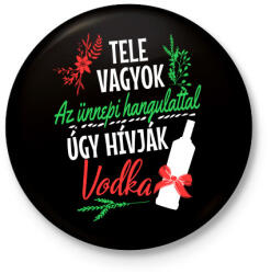 printfashion Ünnepi hangulat - Kitűző, hűtőmágnes - Fekete (3099813)