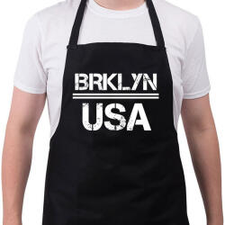 printfashion Usa brooklyn - Kötény - Fekete (4938118)