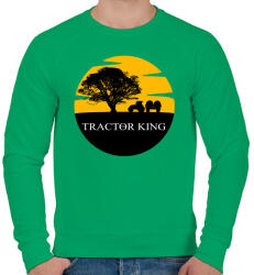 printfashion TRACTOR KING - Férfi pulóver - Zöld (941541)