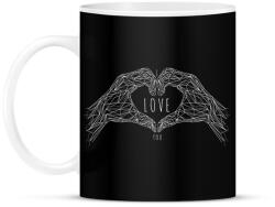 printfashion Szerelem - Bögre - Fekete (791877)