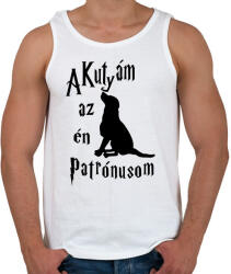 printfashion A Kutyám az én Patrónusom - Férfi atléta - Fehér (16484098)