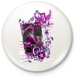 printfashion GIRLS STYLE - Kitűző, hűtőmágnes - Fehér (3075233)