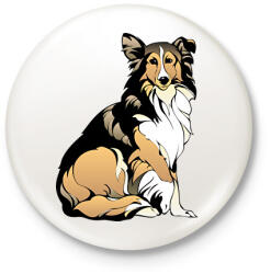 printfashion Kutya - Kitűző, hűtőmágnes - Fehér (15045725)