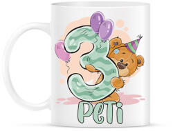 printfashion Macis szülinap - Névvel, számmal - Bögre - Fehér (7945938)