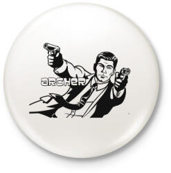 printfashion Archer - Kitűző, hűtőmágnes - Fehér (3083206)