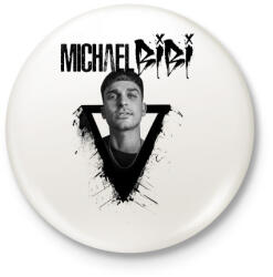 printfashion Michael Bibi - Kitűző, hűtőmágnes - Fehér (3089545)