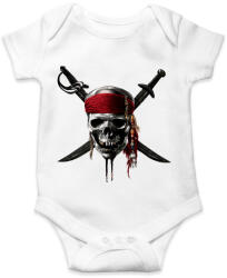 printfashion Kalóz koponya - Baba Body - Fehér (1329461)