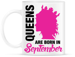 printfashion A királynők szeptemberben születnek - Bögre - Fehér (789543)