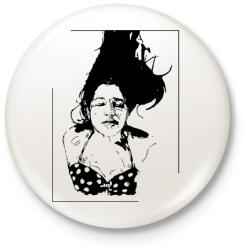 printfashion Lebegés - Kitűző, hűtőmágnes - Fehér (3076446)