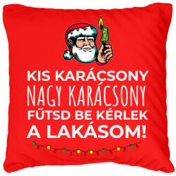 printfashion Karácsonyi rezsicsökkentés 3 - Párnahuzat, Díszpárnahuzat - Piros (11116327)