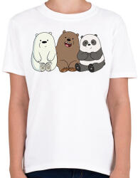printfashion Friend Bears - Gyerek póló - Fehér (1248537)