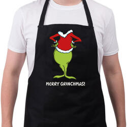 printfashion Merry Grinchmas! - Kötény - Fekete (14853205)