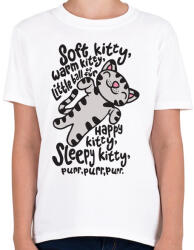 printfashion Agymenők Soft Kitty - Gyerek póló - Fehér (823852)