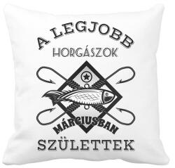 printfashion Horgász március - Párnahuzat, Díszpárnahuzat - Fehér (5734153)