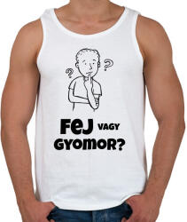 printfashion FEJ VAGY GYOMOR - Férfi atléta - Fehér (10426374)