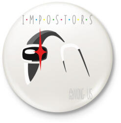 printfashion Among us - impostors among us 2 - Kitűző, hűtőmágnes - Fehér (4245978)
