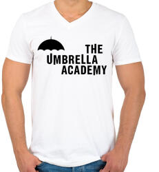 printfashion The umbrella academy - Férfi V-nyakú póló - Fehér (2780977)