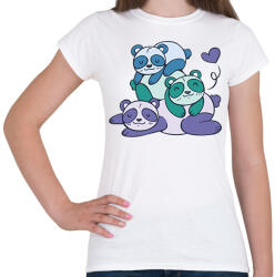 printfashion Pandák - Női póló - Fehér (9443529)