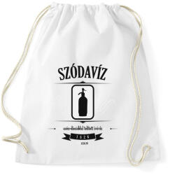printfashion szodaviz-black-white - Sportzsák, Tornazsák - Fehér (561499)
