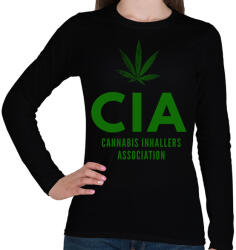 printfashion CIA - Női hosszú ujjú póló - Fekete (2052803)