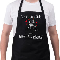 printfashion Szerelmes idézet Szerelmeseknek - Kötény - Fekete (4939082)