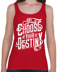 printfashion Dönts a sorsodról! - Női atléta - Cseresznyepiros (171287)