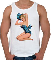 printfashion Pin up lány - Férfi atléta - Fehér (5159198)