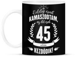 printfashion kamasz-45-white - Bögre - Fekete (794912)